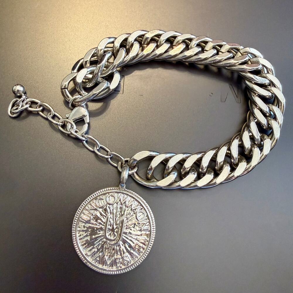 Uncommon James Silver Tone  Link Bracelet Kristin Cavallari
